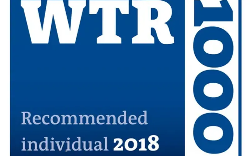 Antequera Parilli & Rodríguez lidera una vez más el ranking de World Trademark Review 1000 en su edición 2018